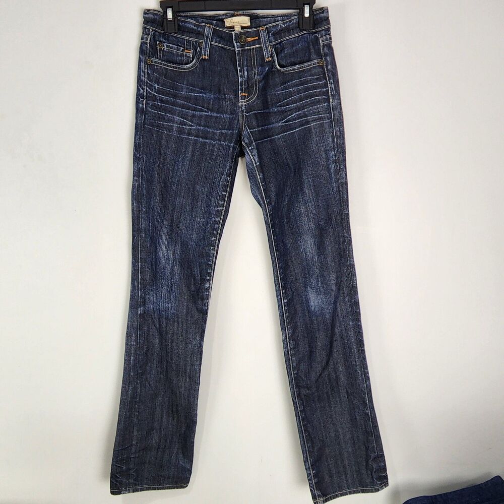 Vigoss Original Denim Jeans Skinny Ladies sz 3/4 Dark Stone Wash 28x33.5